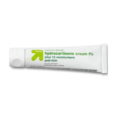 Anti-Itch 1% Hydrocortisone Maximum Strength Cream with 10 Moisturizers - 1oz - up & up™