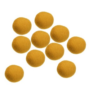 Unique Bargains Home Handcrafts Project DIY Wool Felt Balls Beads 10 Pcs - 1 of 3
