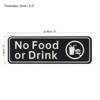 Unique Bargains Acrylic Self-Adhesive Decor Business No Food or Drink Sign - 2 of 4