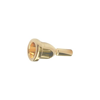 Bach Mega Tone Large Shank Trombone Mouthpiece in Gold 1-1/4GM