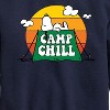 Boys' - Peanuts - Camp Chill Graphic Long Sleeve Fleece Sweatshirt - 2 of 4