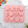 Unique Bargains Candy Making Moulds 12-Cavity Flower Butterfly Candy Mould Hand Wash 6.77"x5.67"x0.75" 1 Pc - 2 of 4