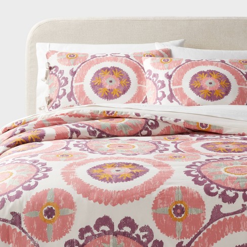 Target Threshold store duvet flower cover with shams queen