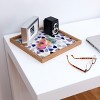 Georgiana Paraschiv Watercolor Triangles Bamboo Tray - Deny Designs - 2 of 2