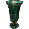 Blue Moon Glass Hurricane Candle Holder – Elegant Mosaic Table Decorations & Centerpieces for Dining/Living Room, Wedding Gift (Set of 2, Large) - 4 of 4