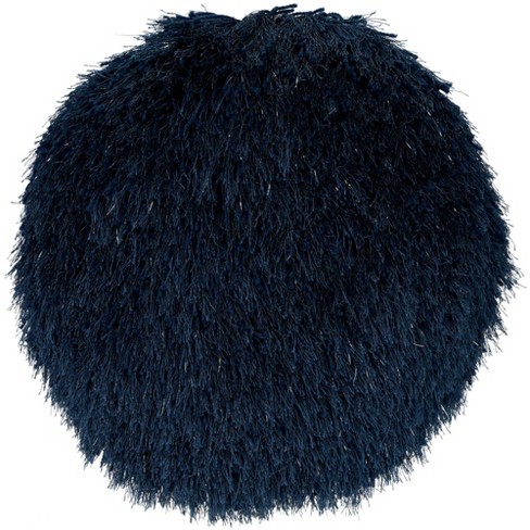 Navy blue fluffy pillow hotsell