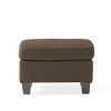 Compact Modern Ottoman Bench with Padded Seat for Extra Seating or Footrest in Living Room -3irtyhousy - 3 of 4
