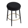 24.75'' Modern Counter Stools Set with Metal Frame and Footrest for Kitchen Island or Dining Room-3irtyhousy - 4 of 4