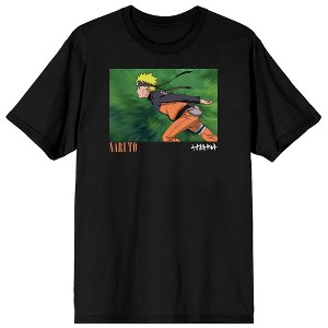 Naruto Running Character Black Graphic Tee - 1 of 3