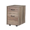 Saint Birch Alaska Mobile File Cabinet, Rustic Oak - 2 of 4