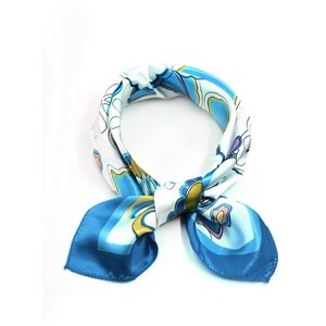 Allegra K Women's Soft Square Neck Scarves Multi Pattern Neckerchief - 1 of 3