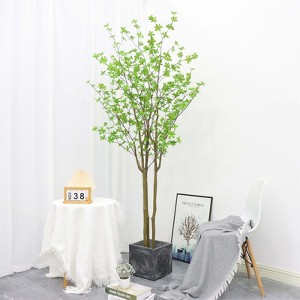Artificial Enkianthus Tree,Realistic Texture Potted Faux Enkianthus Tree, Fake Potted Large Tree with Realistic Leaves & Trunks - 1 of 4