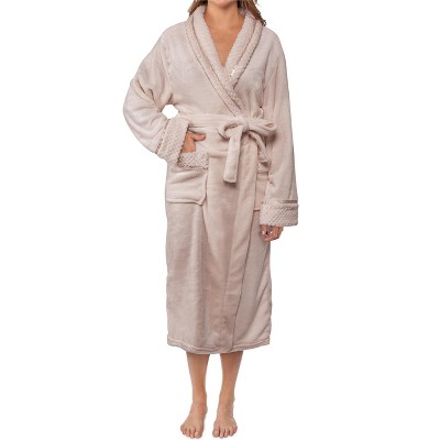 Pavilia Soft Plush Women Fleece Robe, Cozy Warm Housecoat Bathrobe ...