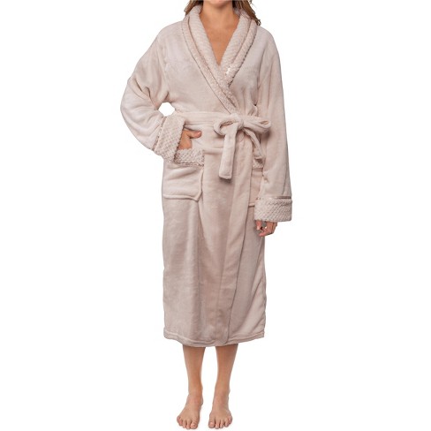 Pavilia Soft Plush Women Fleece Robe, Cozy Warm Housecoat Bathrobe