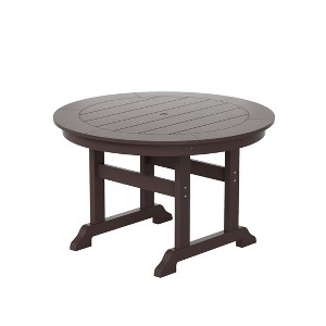 WestinTrends 47" Round Outdoor Patio Dining Table - 1 of 4