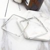 Stainless Steel Geometric Hoop Earrings – Large Minimalist Earrings for Women & Girls - 4 of 4