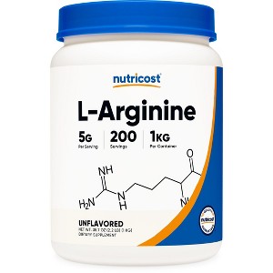 Nutricost L-Arginine Powder 1KG - Pure L-Arginine, 5g Per Serving - L-Arginine 1 KG - 1 of 4