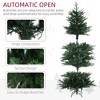 Whisen 6FT Prelit Artificial Christmas Tree with 2328 Branches, 400 LED Lights, Auto Open, 8 Light Modes - Green - 3 of 4