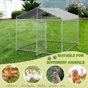 Dog House, Large Dog Crate with Locks, Heavy Duty Dog Cage, Dog Enclosure for Large Pets - 1 of 4