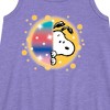 Girls' - Peanuts - Snoopy Airbrush Peek Graphic Sleeveless Aline Dress - 2 of 4