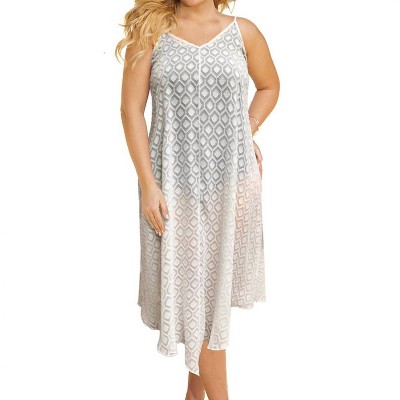 Women's Plus Size V-Bottom Cover Up Dress - Always for Me