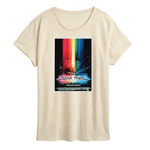 Women's - Star Trek - Retro Movie Poster Short Sleeve Graphic T-Shirt - 1 of 4