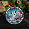 Frosty Possum in Berry Branches Ornament, Playful Winter Wonderland for Holiday Tree Decor| OrnamentallyYou - 4 of 4