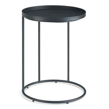 18" Lipton Metal Side Table Black - WyndenHall