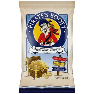 Pirate's Booty Aged White Cheddar Rice and Corn Puffs Aged White Cheddar 1.0 oz - 1 of 2