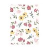 Hudson Baby Infant Girl Cotton Flannel Burp Cloths, Soft Painted Floral 4 Pack, One Size - 3 of 4