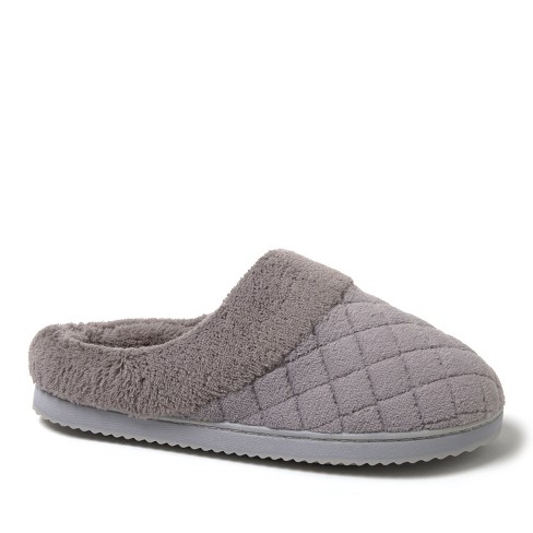 Women's dearfoams leslie quilted terry store clog slippers