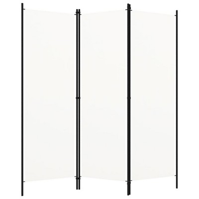 vidaXL 3-Panel Room Divider White 59.1"x70.9"