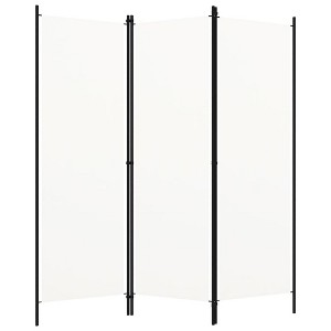 vidaXL 3-Panel Room Divider White 59.1"x70.9" - 1 of 4