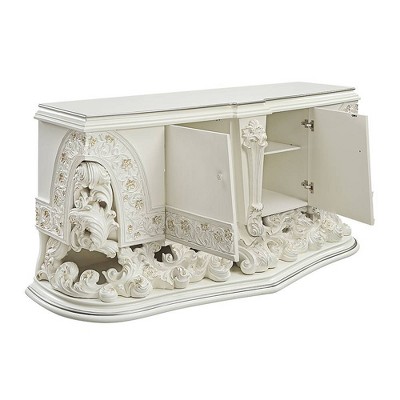 Adara Antique White 2-Drawer Dresser with Felt Lining