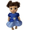 Doll Clothes Superstore Handmade Blue Princess Dress Fits 14 Inch Baby Alive And Little Baby Dolls - 3 of 4