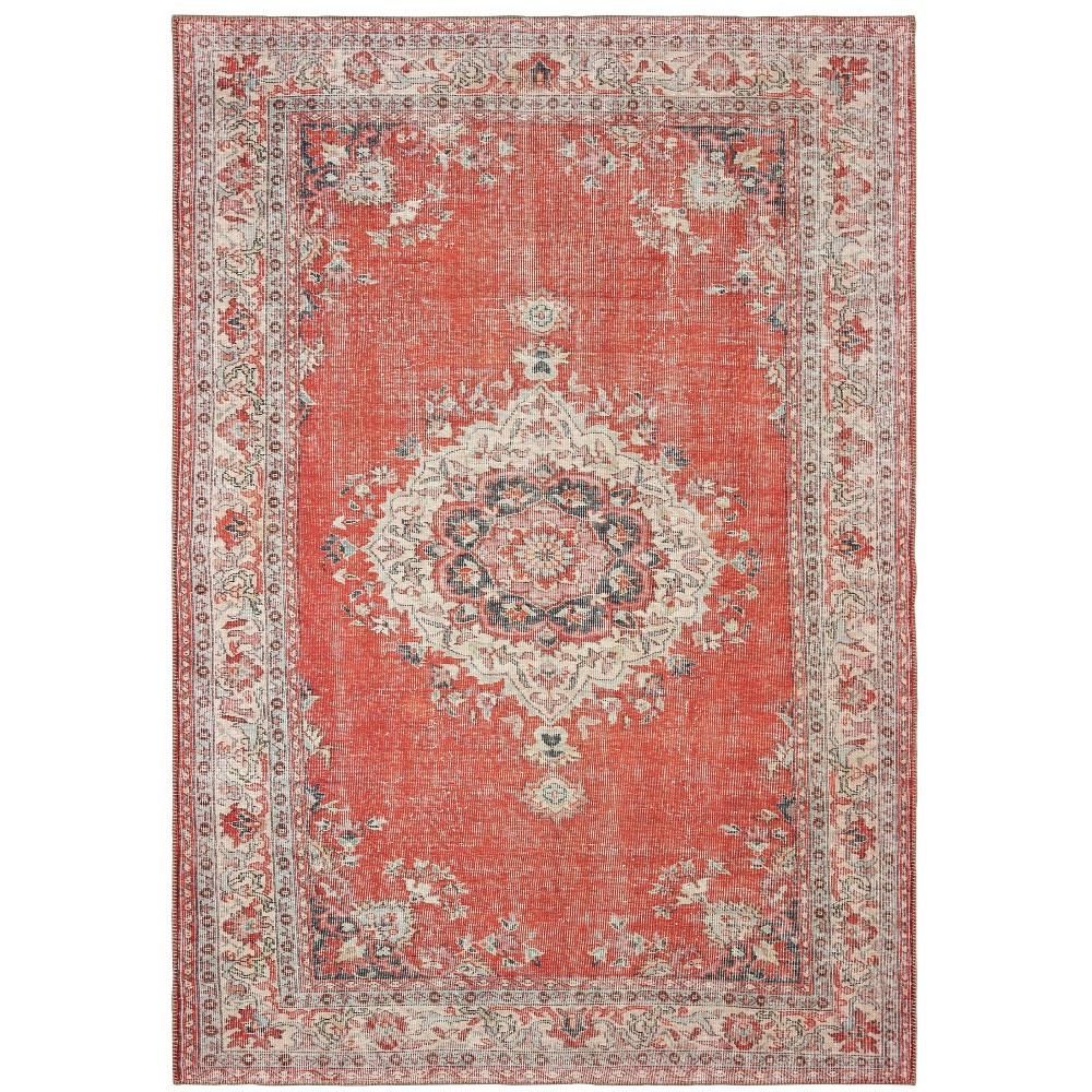 Photos - Area Rug 7'6"x9'11" Scarlett Bohemian Medallion  Red/Gray - Captiv8e Design