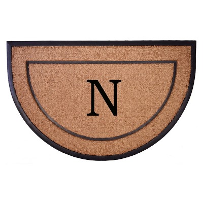 Calloway Mills 106573048N The General Monogram Doormat 30 In. x 48 In. Letter N