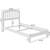 AFI Furnishings Richmond Twin Extra Long Traditional Bed with Open Footboard and Turbo Charger in White - 2 of 4