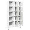 vidaXL Locker Cabinet Light Gray 35.4"x15.7"x70.9" Steel - 3 of 4