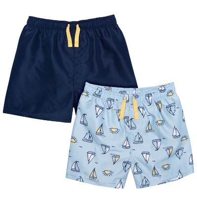 Gerber Baby And Toddler Boys' Swim Trunks - Sailboats - 6-9 Months