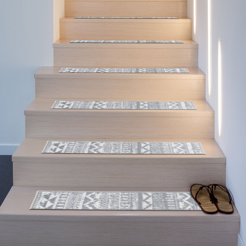 World Rug Gallery Modern Geometric Non-Slip Stair Treads, 2 of 10
