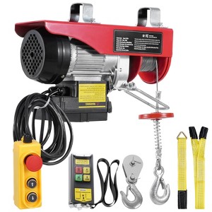 VEVOR Electric Hoist, 440 lbs 120V Electric Winch with 328 ft Wireless & 14 ft Wired Remote Control, 40 ft Single Cable Lifting Height - 1 of 4
