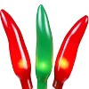 Novelty Lights 50 Light Fiesta Chili Pepper Ristra, 16" Long - 2 of 3
