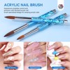 Saviland Kolinsky 7-Pc Sculpt Set: 4-16 Size Brushes w/ Light Refractive Handles - Artist's Acrylic & 3D Essentials. - 2 of 4