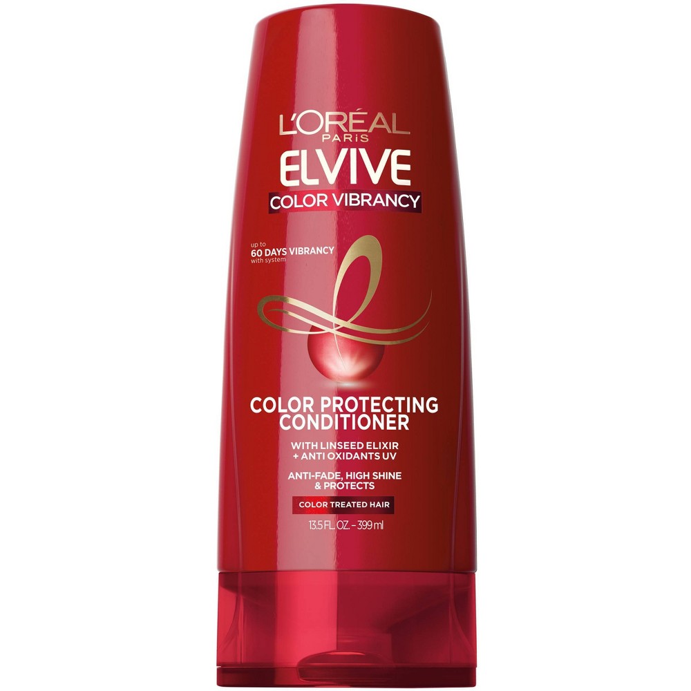 Photos - Hair Product LOreal L'Oreal Paris Elvive Color Vibrancy Protecting Conditioner with Antioxidants - 13.5 fl oz 