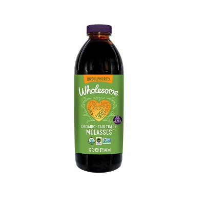 Wholesome Sweeteners 32-Ounces Organic Molasses, Perfect for cookies, glazing and more, 3 Pack