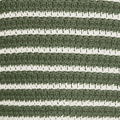 washed moss/ivory stripe