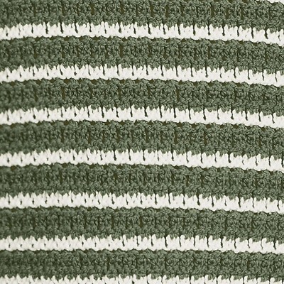 washed moss/ivory stripe
