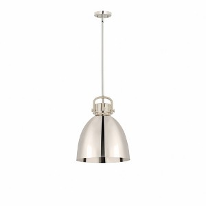 Newton Bell - 1 Light Pendant In Industrial Style-20.25 Inches Tall and 14 Inches Wide - 1 of 1