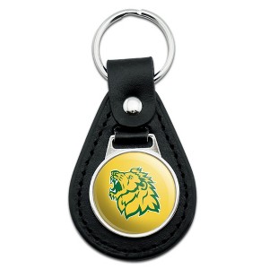 Missouri Southern State University Secondary Logo Black Leather Keychain - 1 of 4